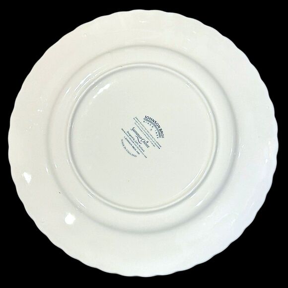 Set of 3 Johnson Brothers Summer Chintz Dinner Plates Flowers Pastels 10.5" - Picture 9 of 16